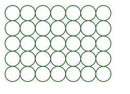 matriz de circulos